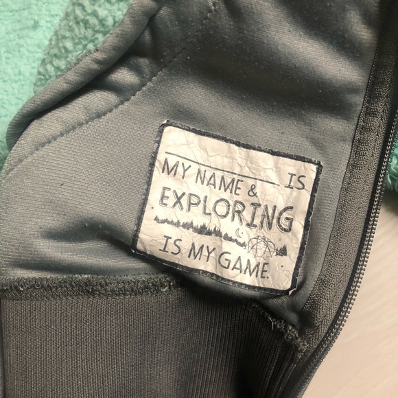 The North Face Ramona Surf Green Full Zip Jacket Girl’s Size Medium 10/12 - Picture 4 of 5